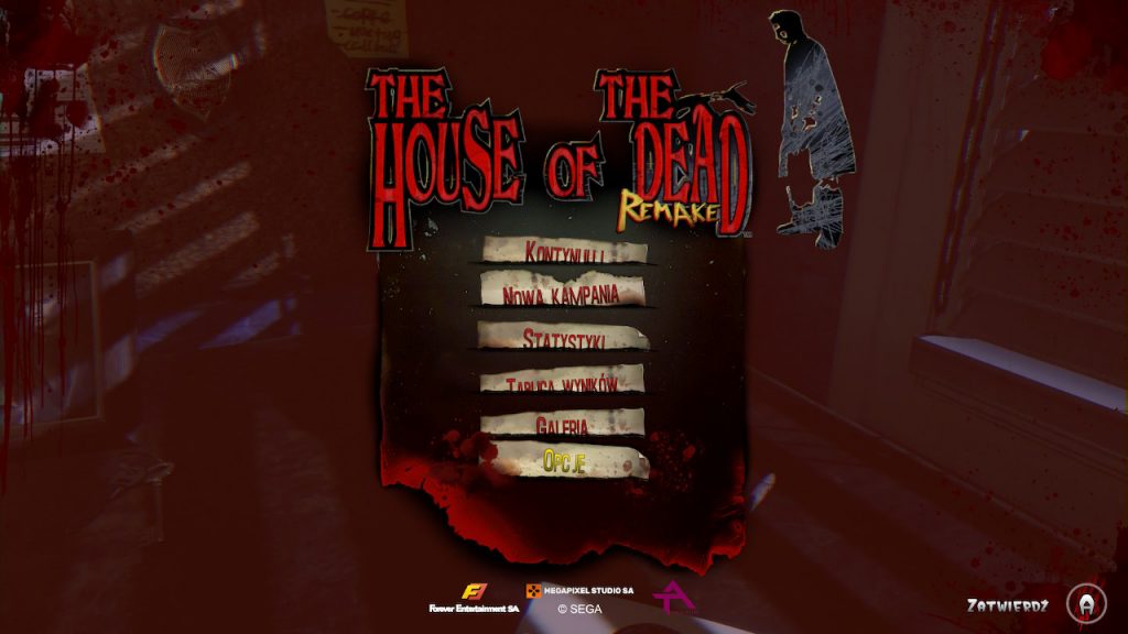 ekran tytułowy w House of the Dead: Remake
