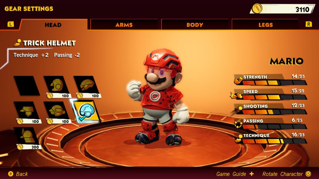 Bezsensowna customizacja postaci w Mario Strikers: Battle League Football 