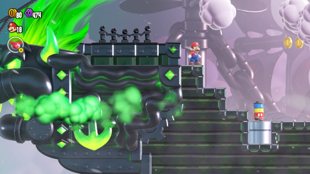 etap z bossem w Super Mario Bros. Wonder