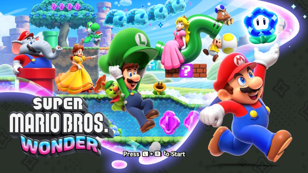 Ekran startowy w Super Mario Bros. Wonder